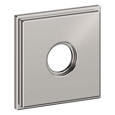 Baldwin Passage Rosettes Lifetime Bright Nickel R050.055.PS